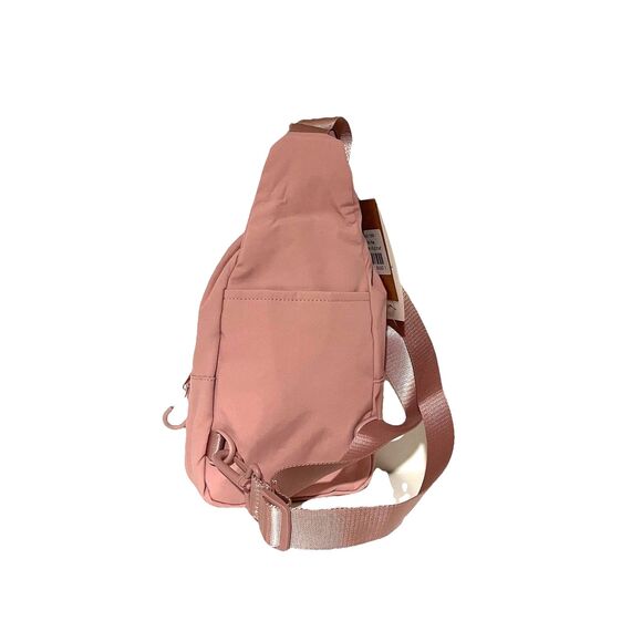 Pink Crossbody Multi Pocket Nylon Bag - Picture 3 of 3